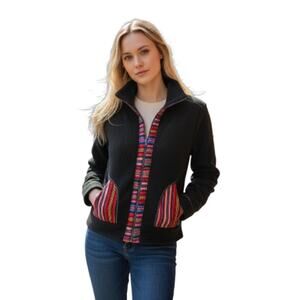 Lily Pulitzer Fleece Full Zip Sweater Gray Womens Size 2